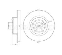 METELLI 2x Bremsscheibe hinten Ø276 mm Voll für Alfa Romeo 166 936_ 3.0 V6 24V