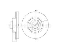 Metelli Bremsscheibe 23-0862C hinten Ø278 mm voll für Fiat 500X