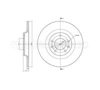 METELLI 2x Bremsscheibe hinten Ø290 mm lackiert für Peugeot 407 SW 6E_ 2.0 HDi