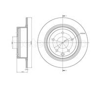 METELLI 2x Bremsscheibe hinten Ø291.5mm Voll für Nissan Qashqai +2 I J10 JJ10