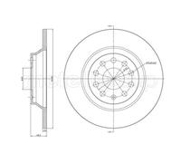 2x 23-1519C METELLI Bremsscheibe für AUDI,SEAT,SKODA,VW,VW (FAW)