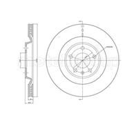 Metelli Bremsscheibe 23-1315C hinten rechts/links belüftet 330 mm für Audi Porsche