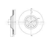 METELLI Bremsscheibe 230866c belüftet 330mm 22mm für Audi
