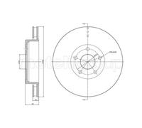 METELLI Bremsscheibe hinten rechts links belüftet 349,8mm für JEEP 23-1560C