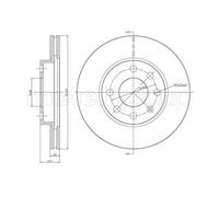 METELLI 2x Bremsscheibe vorne Ø240 mm belüftet für Opel Corsa C F08 F68 1.2
