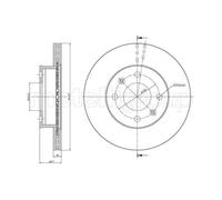 Metelli Bremsscheiben 23-0926C – belüftet 241 mm vorne – 2 Stück