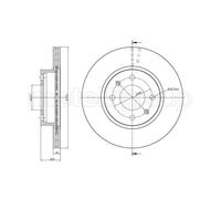 METELLI 2x Bremsscheibe vorne Ø252 mm für Hyundai i10 BA IA 1.0 1.2 I10