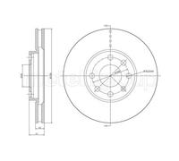METELLI Bremsscheibe vorne rechts links belüftet 256mm für OPEL 9117677 569059 90497879 23-0490C