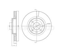 METELLI 2x Bremsscheibe vorne Ø256mm belüftet für Opel Vectra B J96 1.6i 16V