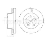 METELLI 2x Bremsscheibe vorne Ø280.3 mm belüftet für Jeep Wrangler II TJ 4.0