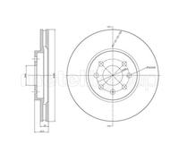METELLI 2x Bremsscheibe vorne Ø280 mm für Opel Meriva Combo Tour F08 W5L 1.3