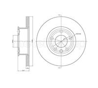 METELLI 2x Bremsscheibe vorne Ø282 mm Voll für VW Transporter IV Kasten 70XA