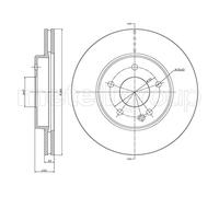 Metelli Bremsscheibe vorne 23-0314C belüftet Ø 284,0 mm für Mercedes‑Benz C‑Klasse W202/S202