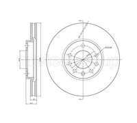 METELLI 2x Bremsscheibe vorne Ø288 mm belüftet für Opel Vectra B J96 1.6i 16V