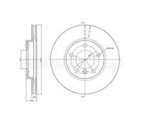 METELLI 2x Bremsscheibe vorne Ø294 mm belüftet für MINI Mini Countryman R60