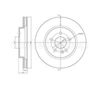 METELLI 2x Bremsscheibe vorne Ø303 mm belüftet für Mercedes-Benz M-Klasse W163