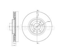 METELLI Bremsscheibe vorne rechts links belüftet 305,0mm für ALFA ROMEO JEEP FIAT 23-0861C