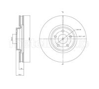 METELLI 2x Bremsscheibe vorne Ø316 mm belüftet für FORD USA Edge Ford S-Max CJ