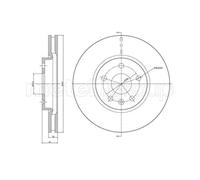 Metelli Bremsscheibe 23-1005C vorne (rechts/links) belüftet 321 mm für SAAB, OPEL, CHEVROLET