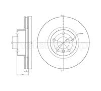 METELLI 2x Bremsscheibe vorne Ø328 mm belüftet lackiert für BMW X3 F25