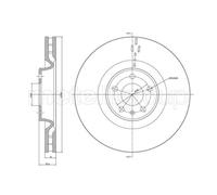 METELLI 2x Bremsscheibe vorne Ø356 mm belüftet für Audi A6 Avant 4G5 C7 4GD