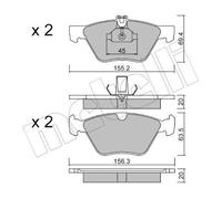 Bremsbeläge 22-0252-0 METELLI für MERCEDES-BENZ CHRYSLER SSANGYONG