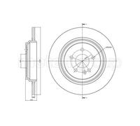 METELLI Bremsscheibe hinten rechts links voll 331,0mm für MERCEDES-BENZ 23-1015C