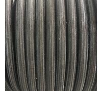 Meterware Expanderseil Gummiseil Gummileine Planenseil Seil in Schwarz, Länge 1m