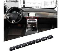 METYOUCAR Auto-Multimedia-Tastenabdeckung, Aufkleber, kompatibel mit Jaguar XF 2012-2015, Zentralsteuerung, Armaturenbrett-Tasten-Reparaturset, Auto-Styling, Innenausstattung, Jaguar XF-Zubehör (7