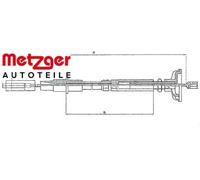 Metzger | Seilzug, Kupplungsbetätigung | 10.315