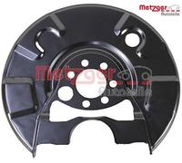 1x Spritzblech, Bremsscheibe METZGER 6115187 passend für VAG