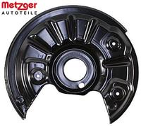 1x Spritzblech, Bremsscheibe METZGER 6115474 passend für AUDI SEAT SKODA VW
