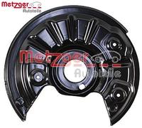 1x Spritzblech, Bremsscheibe METZGER 6115474 passend für AUDI SEAT SKODA VW