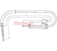 Metzger Autoteile Seilzug, Feststellbremse [Hersteller-Nr. 10.4303] für Mini