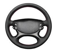 MEWANT Passgenauer Lenkradbezug zum Nähen für Benz W211 E230 E280 | Benz W211 E230 E280 E350 CLS350 CL500 G500 G55 AMG SL350 CLK 200 240 280 350 Echtleder Atmungsaktiv Für Beheizte Lenkräder
