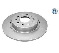 Meyle 1x Bremsscheibe coated Hinterachse Voll [Hersteller-Nr. 2155230038/PD] für Fiat