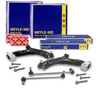 Meyle 2x Querlenker + 2x Koppelstange + 2x Schraubensatz vorne [Hersteller-Nr. 40792518] für VW, Skoda, Audi, Seat