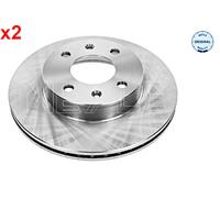 MEYLE 2x vorne Bremsscheibe Für HYUNDAI I10 I KIA Picanto 04-19 5171207500