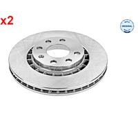 MEYLE 2x vorne Bremsscheibe Für OPEL Ascona C VAUXHALL Astra Mk II 85-05 569001