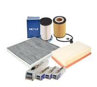 MEYLE Filter Satz + PSG007 BERU Glühkerzen für VW GOLF 7 8 PASSAT B8 1.6-2.0TDI