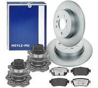 MEYLE PD Bremsscheiben 290mm Beläge Radlager Satz Hinten für QASHQAI 2 KADJAR HA