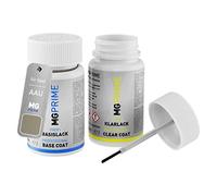 MG PRIME Autolack Lackstift Set für Opel AAU / 40M Lancelot Perleffekt/Champagnersilber Metallic Basislack Klarlack je 50ml
