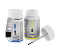 MG PRIME Autolack Lackstift Set für Renault GNE Noir Etoile Nacre/Black-Pearl-Schwarz Basislack Klarlack je 50ml