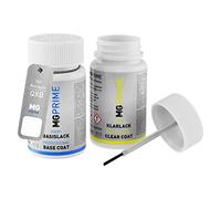 MG PRIME Autolack Lackstift Set für Renault QXB Blanc/Schnee-Weiss Basislack Klarlack je 50ml