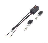Micpointik 12V 100A Batterie-Trennschalter mit Fernbedienung, wasserdicht, automatischer Unterspannungsschutz für Auto, LKW, für wohnmobil, schwarz