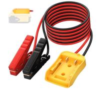 Micpointik Starthilfekabel für 20V Akkus, 12AWG 5.9FT Automobil Boost Kabel mit PVC Isolierung und Robusten Klemmen für Autos, SUVs und Motorräder