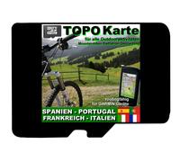 microSD ✔TOPO Karte für GARMIN ✔ FRANKREICH Spanien ITALIEN Geocaching Biking ✔