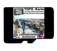 microSD Topo Karte GARMIN Schottland UK England IRLAND Skandinavien BaseCamp GPS