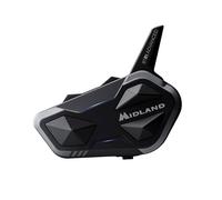 Midland BTR1 Advanced Single C1529, Bluetooth-Kommunikationssystem für Motorradfahrer, IPX6 Wasserdichtes Helm-Headset, Geräuschunterdrückung, 4 Personen, 23h Akku, 1.2 km
