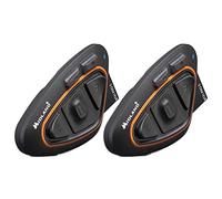 Midland BTX1 Pro S Twin C1411.05, Duo Bluetooth-Kommunikationssystem für Motorradfahrer, IPX6 wasserdicht, Geräuschunterdrückung, Bike-to-Bike, 23h Akku, 800 m Reichweite, UKW-Radio über App